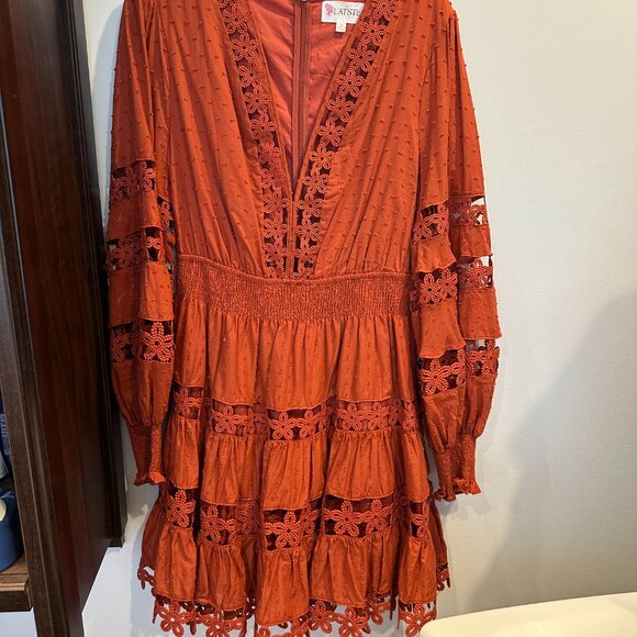 L'ATISTE Dresses & Skirts - L'atiste Crochet Dress Size 1x